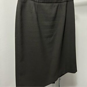 Fully lined black dress skirt